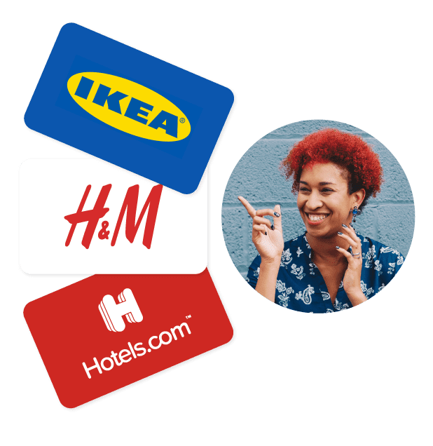 gift cards ikea hm and hotels with women
