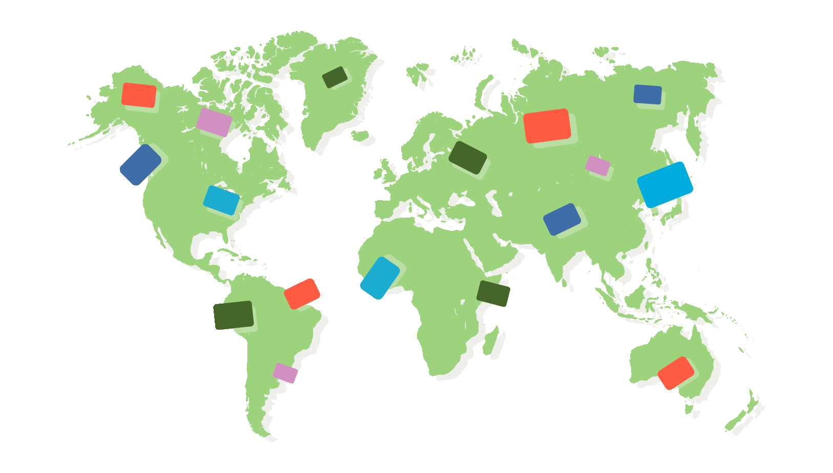 world map gift card