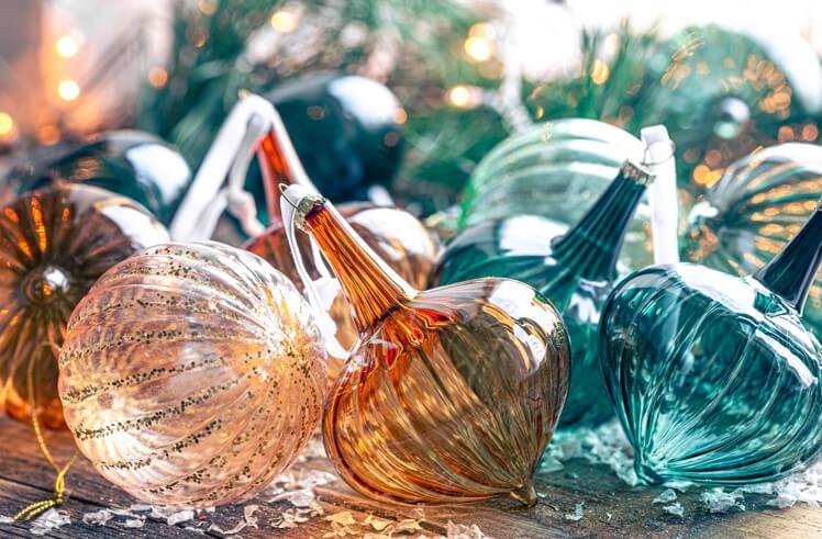 Christmas ornaments glass