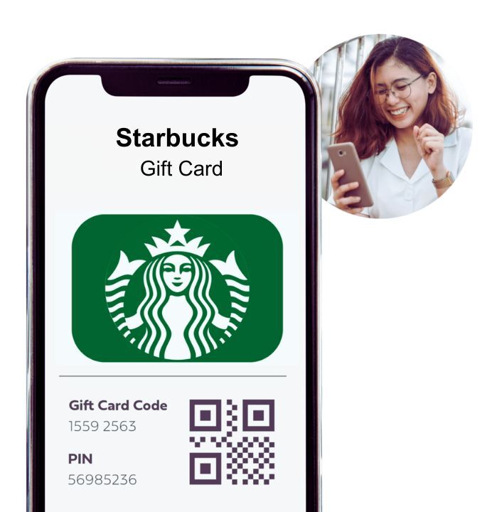 Starbucks gift card what it looks like