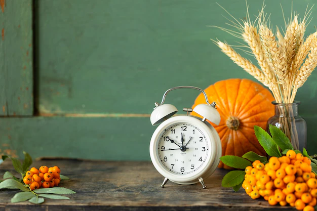 Thanksgiving-themed Desk Clocks